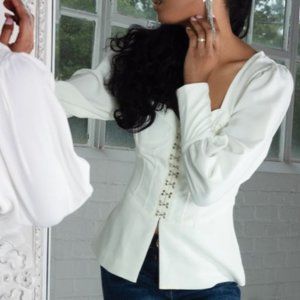 White Corset Top